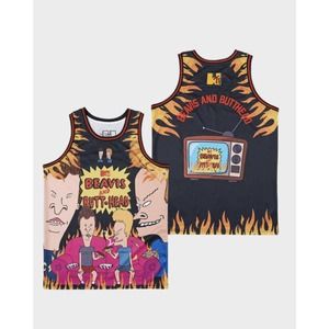 NEW Beavis & Butt-head Men's 3XL Burn Basketball Jersey Headgear Classics